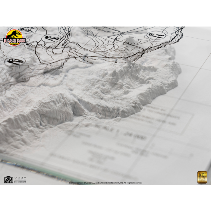 Jurassic Park (1993) | Isla Nublar 1:24,000 Scale Topographic Map