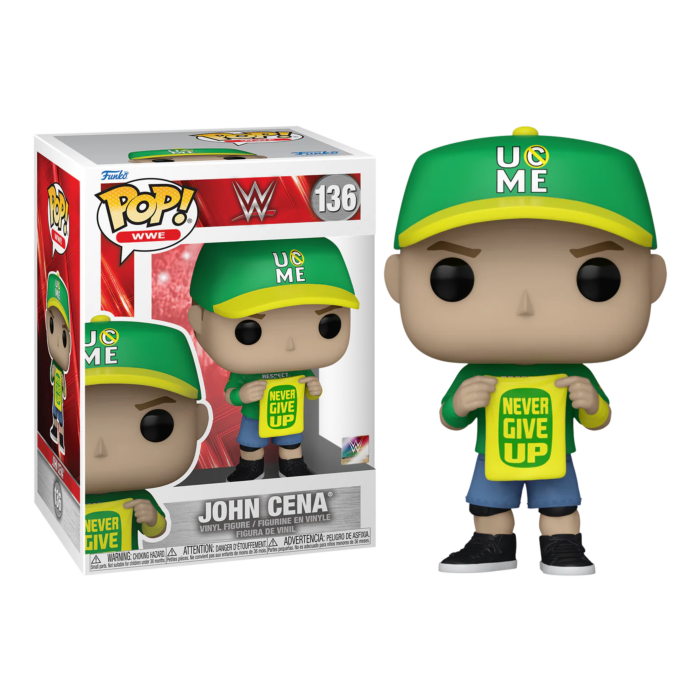 WWE - John Cena Never Give Up Pop! Vinyl Figure by Funko | Popcultcha