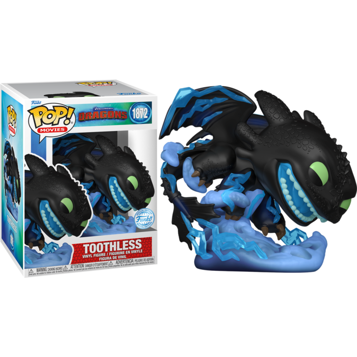 How to Train Your Dragon Toothless with Lightning Premium Pop Vinyl Figure By Funko Popcultcha