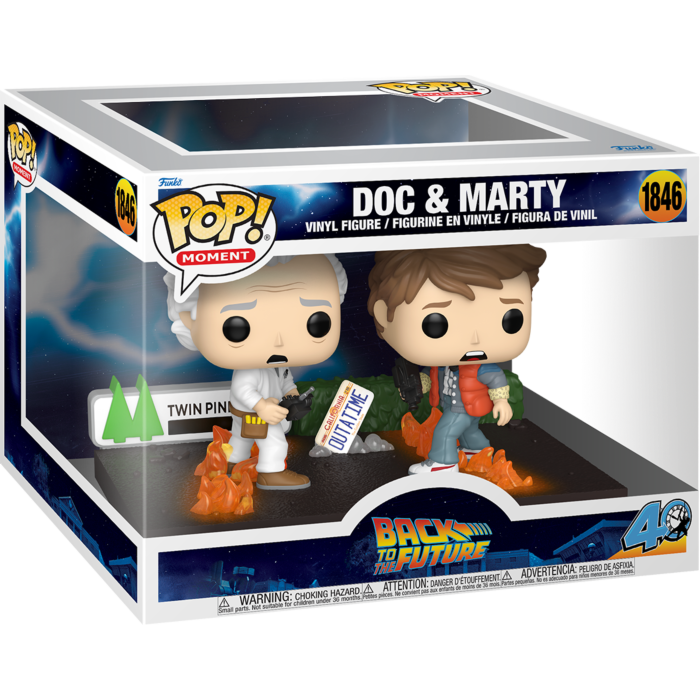 FUNKO VINYL IDOLZ ドク＆マーティ Back to the Future | Doc & Marty Pop! Moment Vinyl Figure by Funko