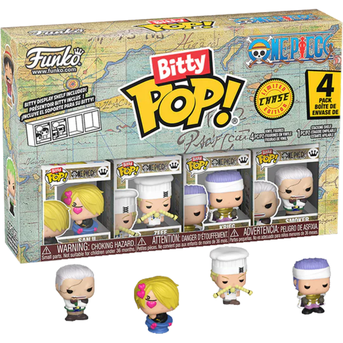 One Piece | Sanji, Zeff, Krieg & Chase Bitty Pop! Vinyl Figure 4