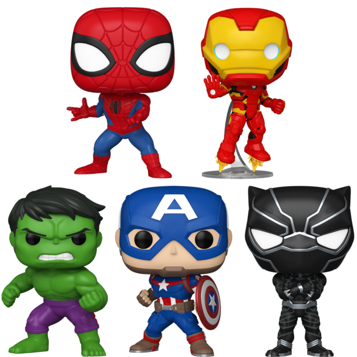 Marvel Comics New Classics Avengers Assemble Pop Vinyl Bundle Set of 5 by Funko Popcultcha