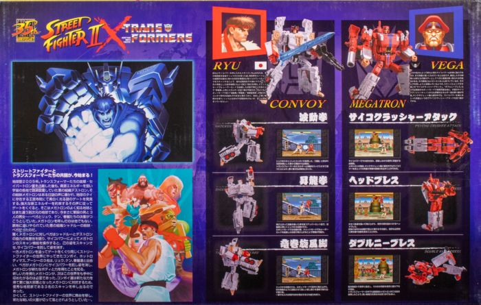 TRANSFORMERS COLLAB STREET FIGHTER II MASH-UP OPTIMUS PRIME RYU MEGATRON BISON e
