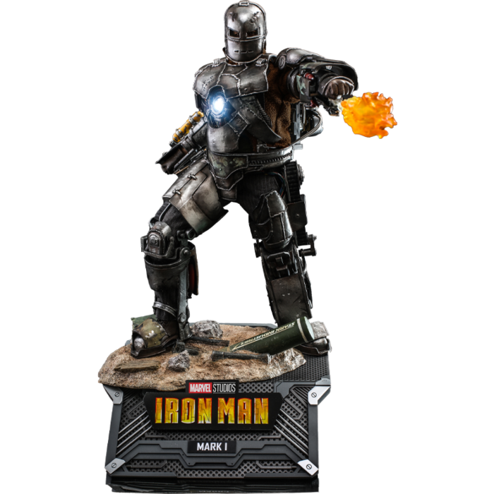 Iron Man 2008 Iron Man Mark I 1 6th Scale Die Cast Hot Toys Action Figure Popcultcha