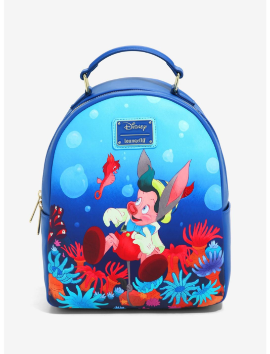 Pinocchio 1940 Coral 12 Faux Leather Mini Backpack by Loungefly Popcultcha
