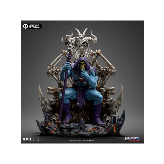 MASTERS DE UNIVERSE Type Scale de Luxe Skeletor Sur Throne 1/10 Iron