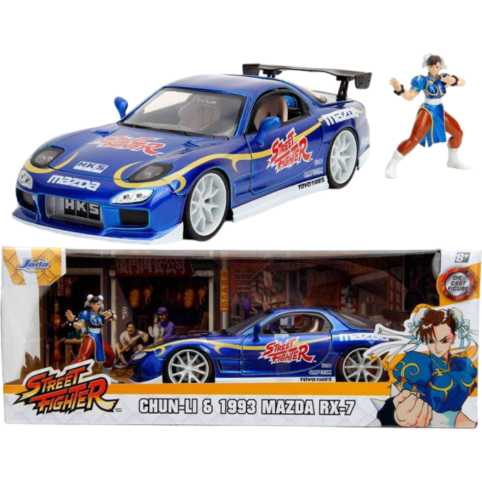 Street Fighter - Chun-Li & 1993 Mazda RX-7 Anime Hollywood Rides 1