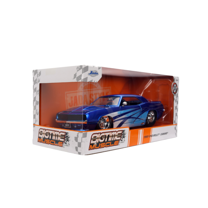 Big Time Muscle | 1969 Chevrolet Camaro (Blue) 1/24th Scale Die