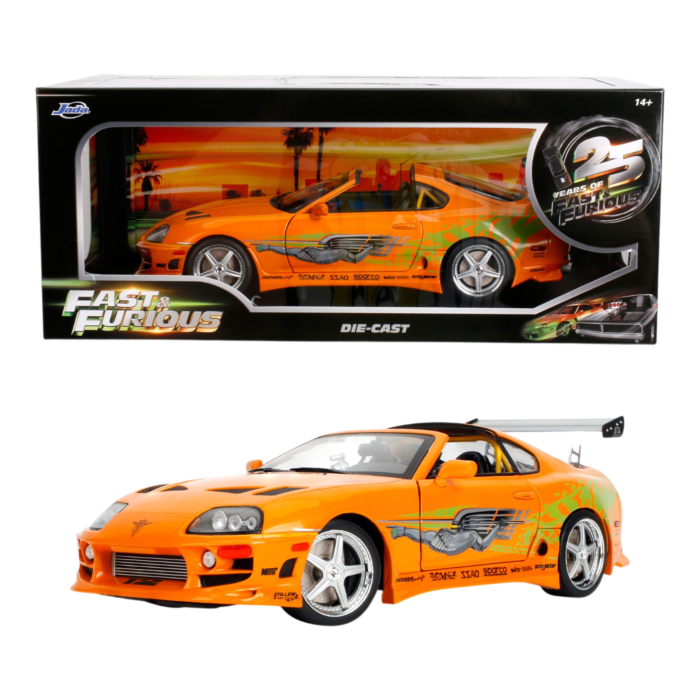 ◆未開封◆Fast＆Furious 1:18 1993 Toyota Supra Fast & Furious | 1993 Toyota Supra (Orange) 1/18th Scale Die-Cast