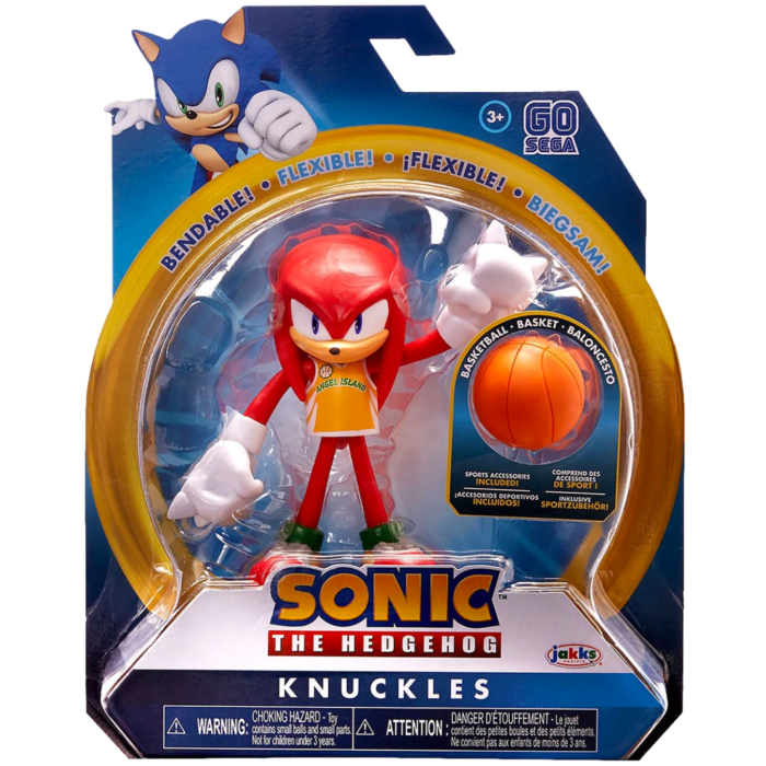 Sonic the Hedgehog - Knuckles 4” Action Figure by Jakks Pacific