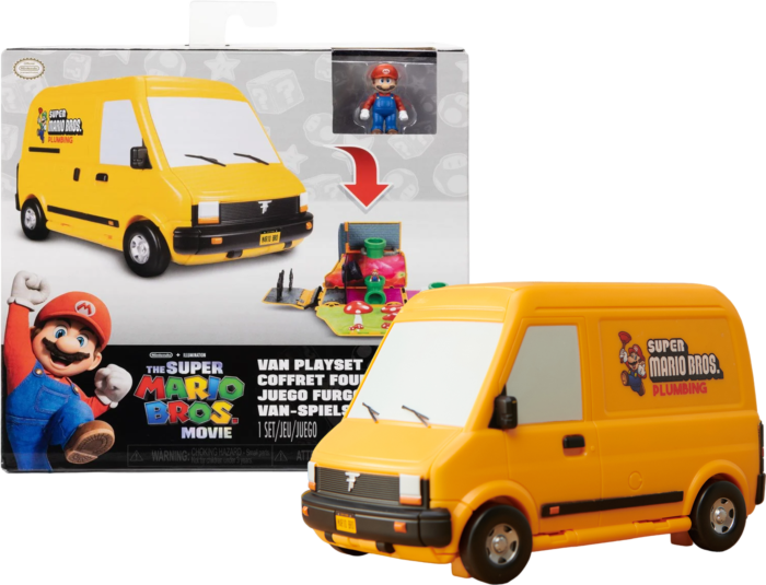 The Super Mario Bros. Movie 2023 Mini World Van Playset By Jakks Pacific Popcultcha