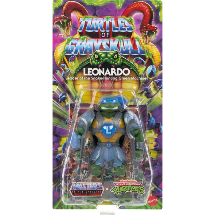 Les tortues de Grayskull Leonardo Action Figure | Maîtres de