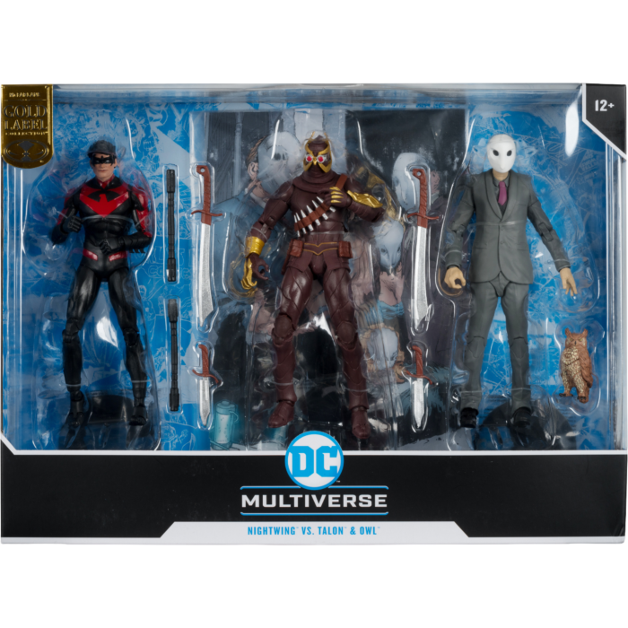 Set 2 Action Figure DC Multiverse McFarlane Toys: Rookie (Mega) & Mister Bloom (7 Pollici) - Gold Label - 3