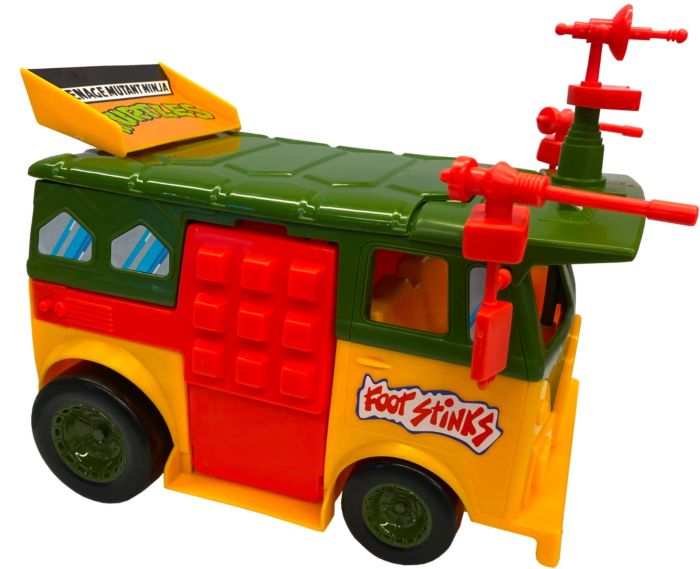 Teenage Mutant Ninja Turtles 1987 Turtle Party Wagon Mutant Attack Van Classic Action Figure Vehicle by Playmates Popcultcha