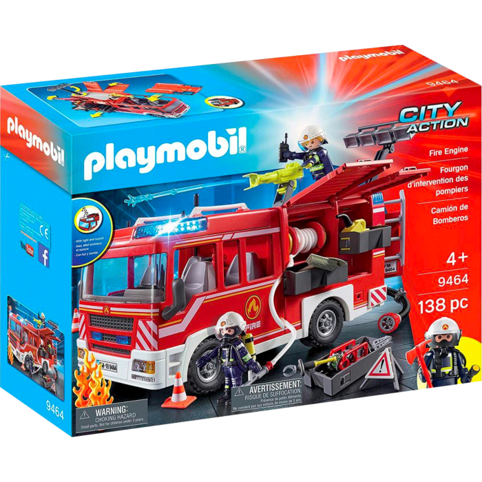 Fire engine playset top