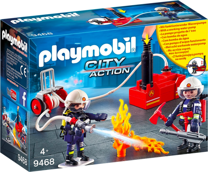 Playmobil City Action Firefighter with Water Pump Playset 9468 by Playmobil Popcultcha