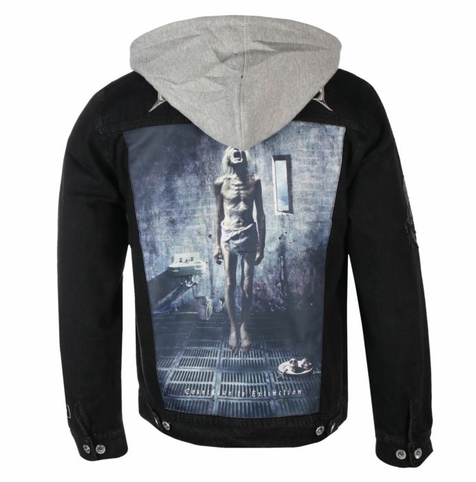 Megadeth Megadeth x Primitive Countdown Two Fer Black Denim Jacket by Primitive Skateboarding Popcultcha