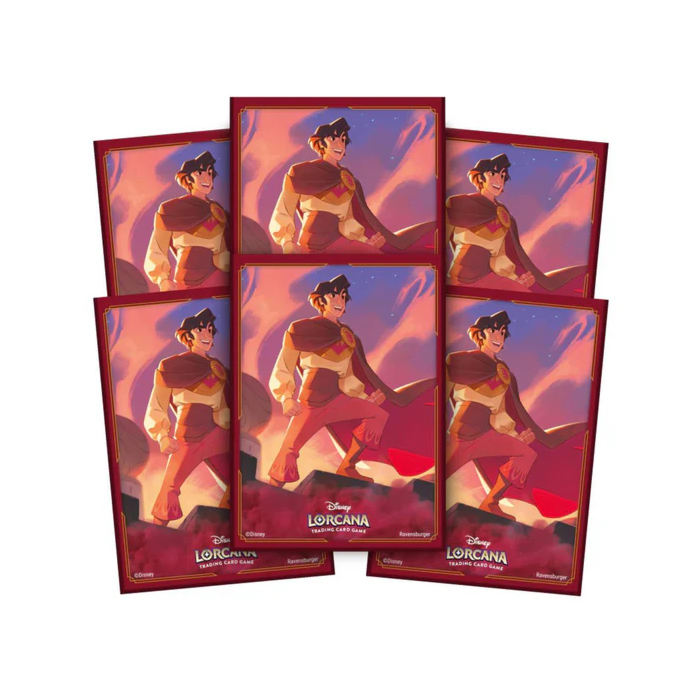Disney Lorcana - Trading Card Game Set 5 Shimmering Skies Aladdin Standard  Deck Protector Card Sleeves (65 Count) by Ravensburger | Popcultcha