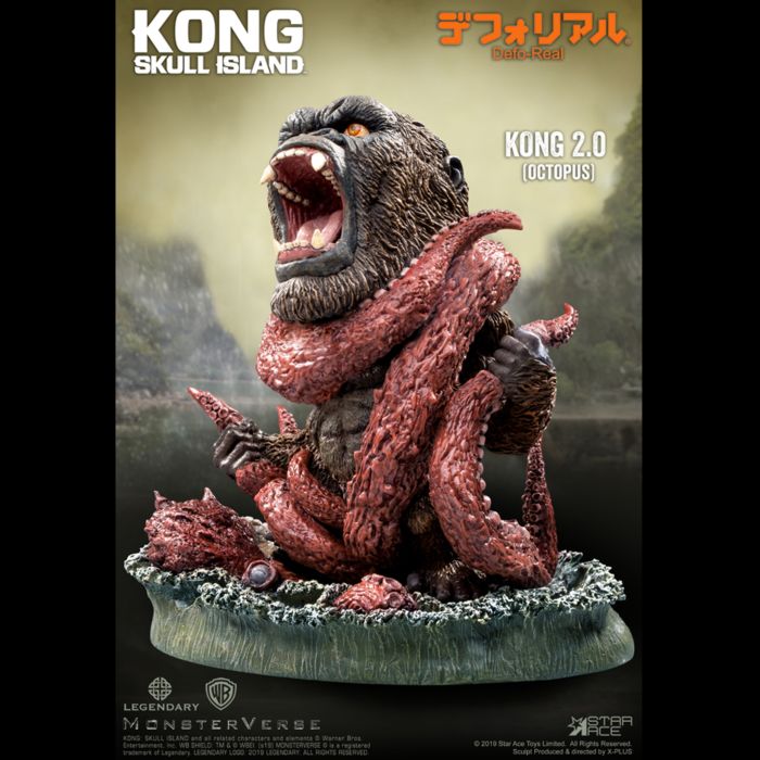 Kong Skull Island Kong vs Octopus Defo Real 6 Vinyl Statue by Star Ace Toys Popcultcha