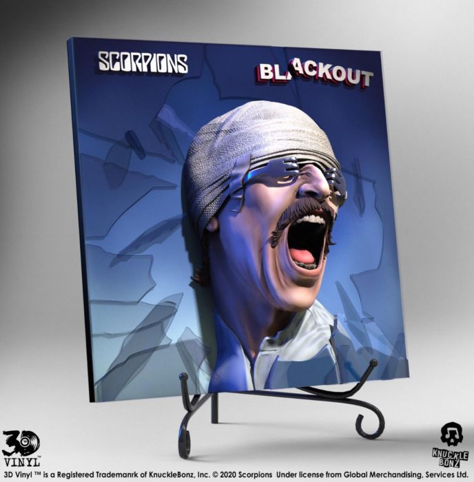 Scorpions | Blackout Album Art 3D Vinyl 12” Statue by KnuckleBonz