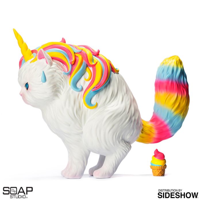 Strange Cat | Unicat Rainbow Ice-Cream 6” Vinyl Figure by Soap