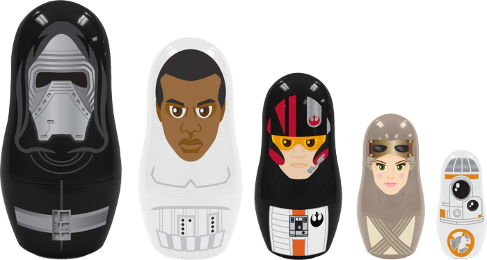 The Force Awakens Nesting Doll Set Star Wars Nesting Doll Set Popcultcha