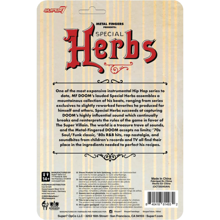 MF DOOM | Metal Fingers Presents: Special Herbs ReAction 3.75