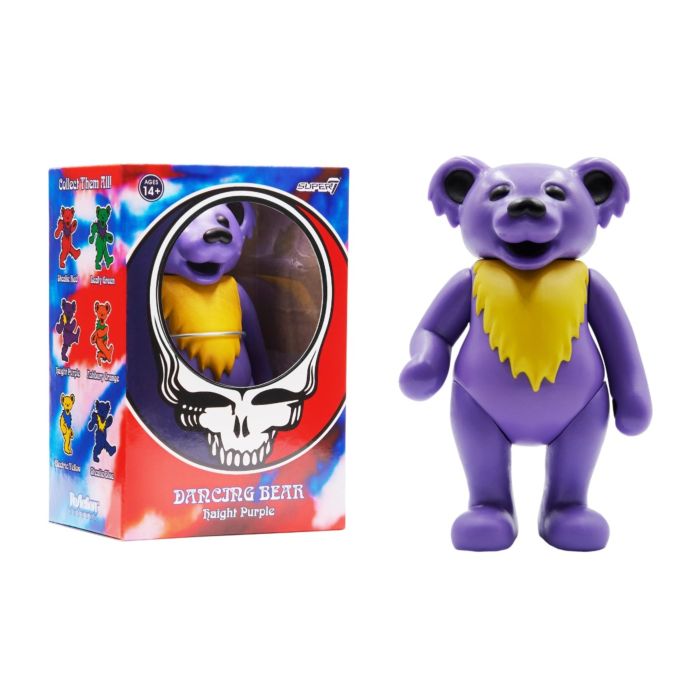Grateful Dead - Haight Purple Dancing Bear ReAction 3.75” Action