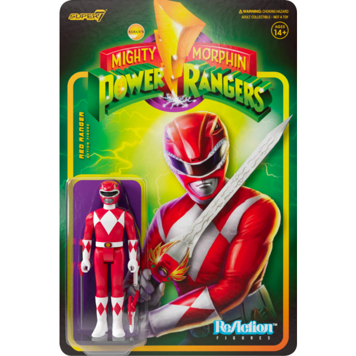 Super7 Mighty Morphin Power Rangers Alpha - Figura de acción de Power Rangers de 5 a 3.7