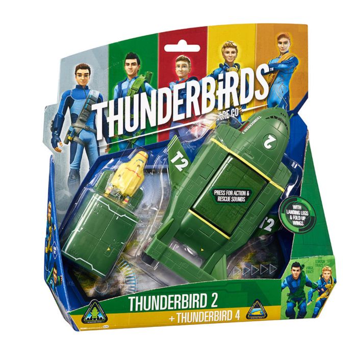 Thunderbirds Thunderbird 2 with Sound Effects and Mini Thunderbird