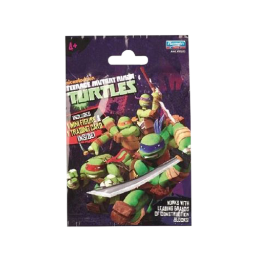 Mini Ninjas Figure and Trading Card Blind Bag Teenage Mutant Ninja Turtles Playmates Toys Popcultcha