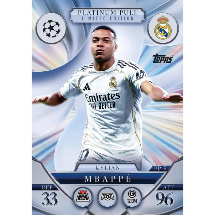 Match Attax Extra 2025 Eco Pack – 39 Cartas Con 2 Ediciones Limitadas Y 1 Carta De Talento Explosivo De La UEFA Champions League