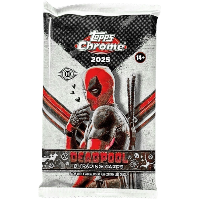 Deadpool | 2025 Topps Chrome Deadpool Trading Cards Hobby Pack (8