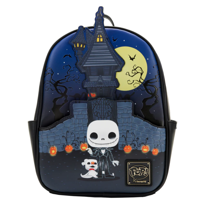 The Nightmare Before Christmas Pop Jack Skellington 12 Faux Leather Mini Backpack by Loungefly Popcultcha