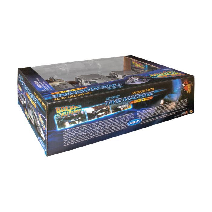 Coffret Trilogie DeLorean Retour Vers Le Futur I, II Et III - Échelle 1/24 - Vitesse