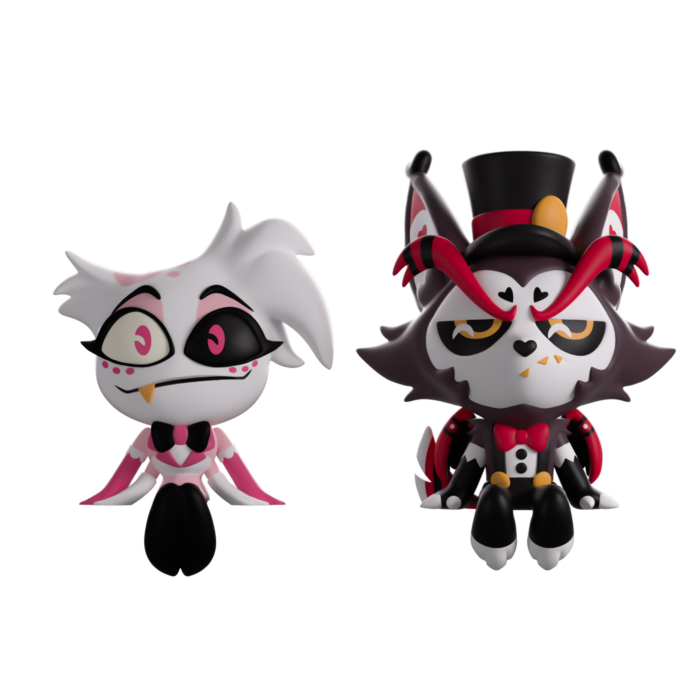 HAZBIN HOTEL Husk Angel Dust フィギュア Hazbin Hotel | Angel Dust & Husk Monitor Buddiez 2.5