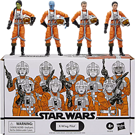 STAR WARS The Vintage Collection - Set 4 Action Figure Piloti X-Wing (Ahsoka) 9,5 Cm, Da Collezione - 2
