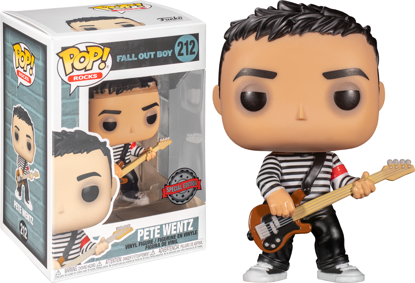 Fall Out Boy | Pete Wentz in Black & White Sweater Funko Pop! Vinyl Figure | Popcultcha Fall Out Boy | Pete Wentz in Black & White Sweater Funko Pop! Vinyl Figure | Popcultcha