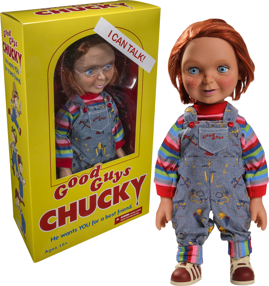 Child s Play Good Guys 15 Talking Chucky Doll Mezco Good Guys 15 Talking Chucky Doll Popcultcha