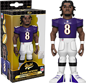 NFL Football - Lamar Jackson Baltimore Ravens 5” Gold Premium Vinyl Figure