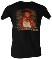 John Wayne - Courage Black Male T-Shirt 1