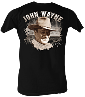 John Wayne - J-Dub Profile Black Male T-Shirt 1