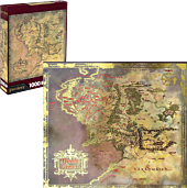 The Lord of the Rings - Map of Middle-Earth Heat Stamp 1000 Piece Jigsaw Puzzle