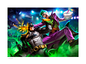 Batman - Batman vs The Joker Fine Art Print by Alex Pascenko