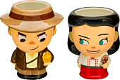 Indiana Jones and the Raiders of the Lost Ark - Indiana Jones and Marion Ravenwood Cupful of Cute Ceramic Mug 2-Pack