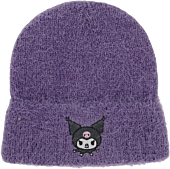 Hello Kitty and Friends - Kuromi Soft & Fuzzy Cuff Beanie (One Size Fits Most)