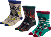 My Hero Academia - Deku, Katsuki & Tenya Crew Socks 3-Pack