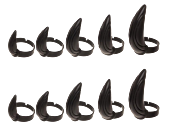 Black Panther (2018) - Adjustable Fingernail Tip Rings 10-Pack