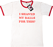 Birds of Prey (2020) - Renee Montoya I Shaved My Balls For This Ringer T-Shirt Replica by Ikon Collectables