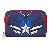 Captain America: Brave New World - Cosplay 4" Faux Leather Zip-Around Wallet